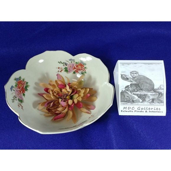 Bowl Satsuma Japan Bottom Stamped Chop Mark Bowl Ornate Floral Peacock - Picture 2 of 8